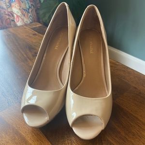 Saks Fifth Avenue nude pumps
